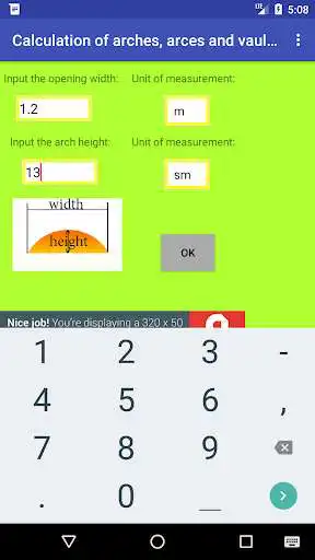Play Calculation of arches, arces and vaults  and enjoy Calculation of arches, arces and vaults with UptoPlay