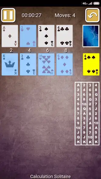Play Calculation Solitaire as an online game Calculation Solitaire with UptoPlay