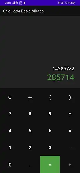Play Calculator Basic MDapp as an online game Calculator Basic MDapp with UptoPlay