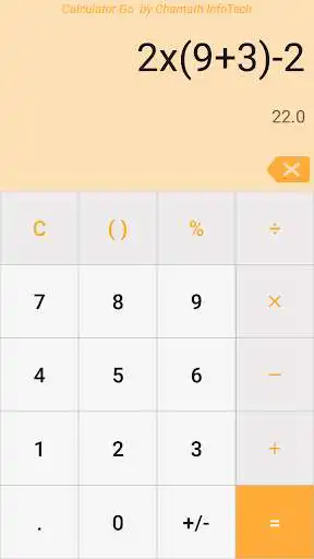 Play Calculator GO as an online game Calculator GO with UptoPlay