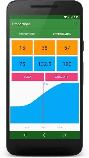 Play Calculator is a proportion and interpolation