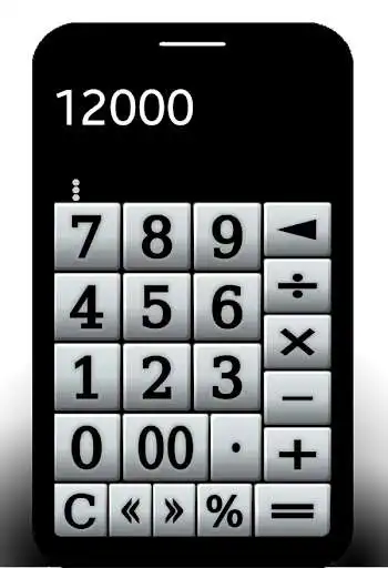 Play Calculator with 00 key as an online game Calculator with 00 key with UptoPlay