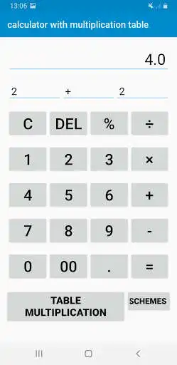 Play Calculator with multiplication table as an online game Calculator with multiplication table with UptoPlay