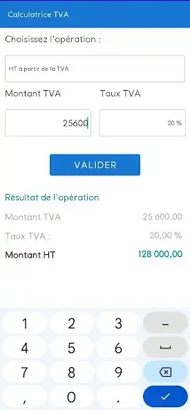Play Calculatrice TVA - TVA inveré as an online game Calculatrice TVA - TVA inveré with UptoPlay