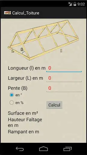 Play Calcul de surface de toiture  and enjoy Calcul de surface de toiture with UptoPlay