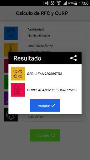 Play APK Calculo de RFC y CURP  and enjoy Calculo de RFC y CURP with UptoPlay com.app.sidig.curp_rfc