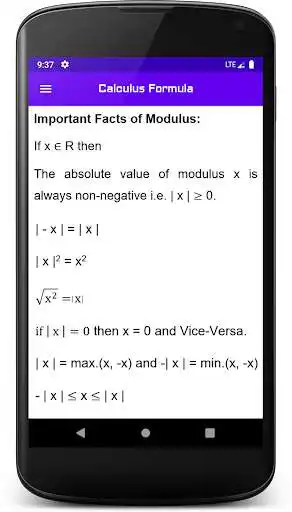 Play APK Calculus Formula  and enjoy Calculus Formula with UptoPlay com.quasar.com.calculusreference