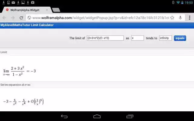 Play Calculus Limit Calculator