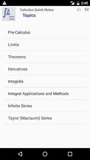 Play Calculus Quick Notes  and enjoy Calculus Quick Notes with UptoPlay