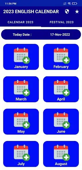Play Calendar 2023 with Holidays  and enjoy Calendar 2023 with Holidays with UptoPlay