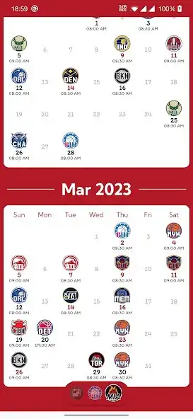 Play Calendar:22/23 NBA Schedule as an online game Calendar:22/23 NBA Schedule with UptoPlay