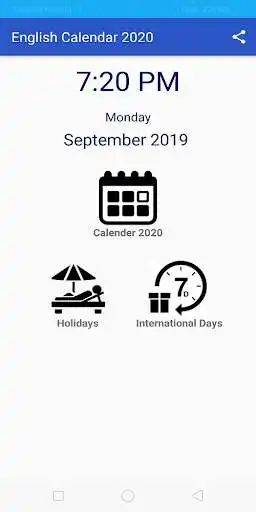 Play Calendar English 2020  and enjoy Calendar English 2020 with UptoPlay
