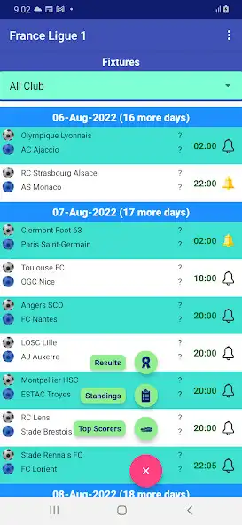 Play Calendar for France Ligue 1  and enjoy Calendar for France Ligue 1 with UptoPlay