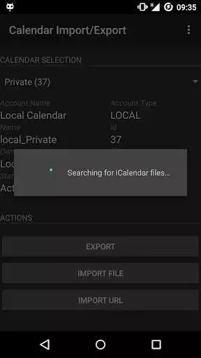 Play Calendar Import - Export (ics) Play Calendar Import - Export (ics)
