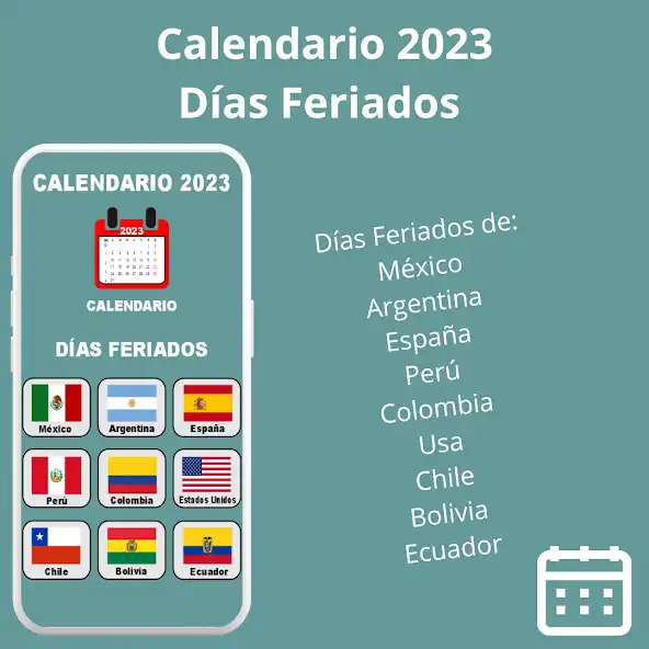Play Calendario 2023- Días Feriados  and enjoy Calendario 2023- Días Feriados with UptoPlay