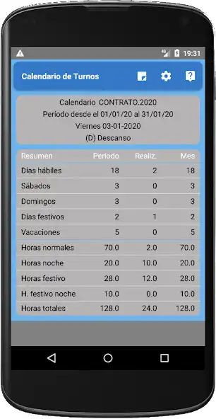 Play Calendario de Turnos CDT  and enjoy Calendario de Turnos CDT with UptoPlay