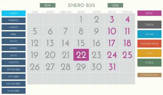 Play CALENDARIO FACIL PARA ANDROID