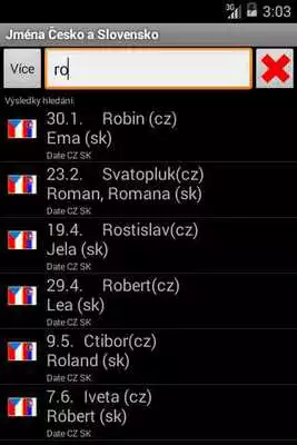 Play Calendar of Names Czech Slovak