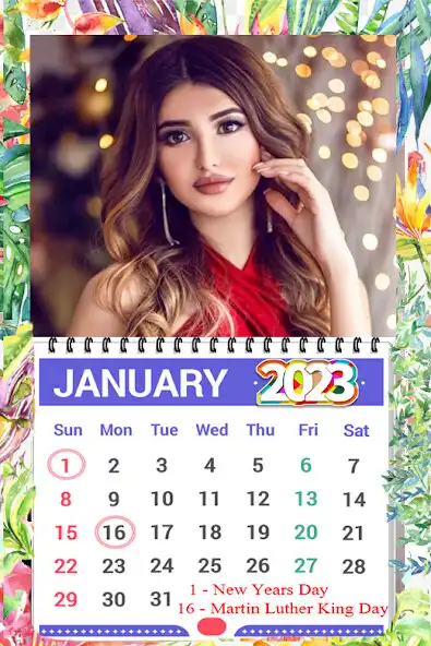 Play Calendar photo frame 2023 as an online game Calendar photo frame 2023 with UptoPlay