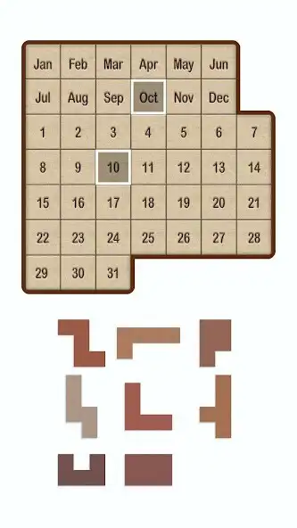 Play Calendar Puzzle as an online game Calendar Puzzle with UptoPlay