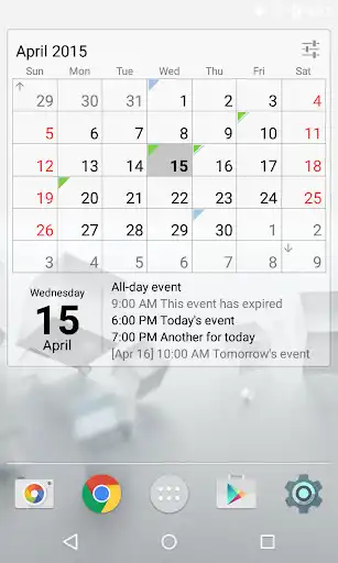 Play Calendar Widget: Month/Agenda as an online game Calendar Widget: Month/Agenda with UptoPlay