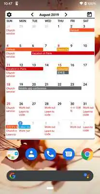 Play Calendar Widgets