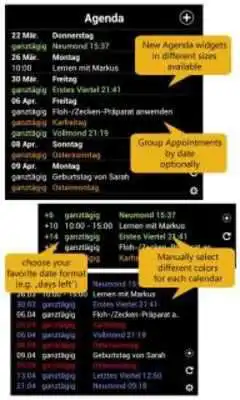 Play Calendar Widget+Status FREE