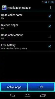 Play caller name notifications talk