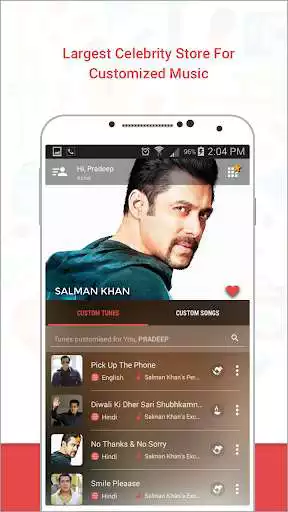 Play Caller Tunes, Celebrities  Songs