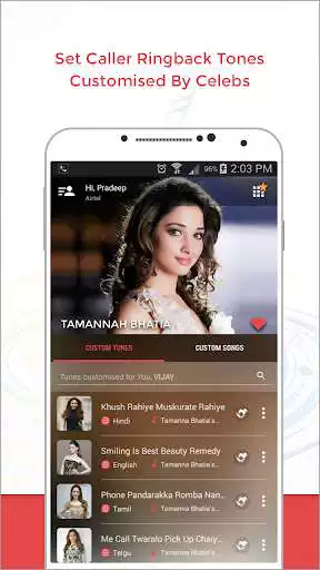 Play Caller Tunes, Celebrities  Songs