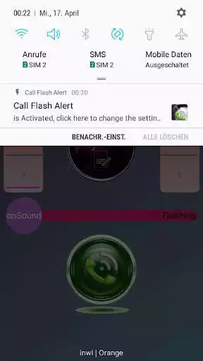 Play Call Flash Alert
