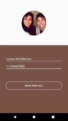 Play Call From Lucas and Marcus Prank,FakeCall Simulate
