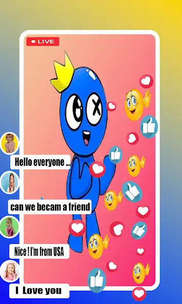 Play Call From Rainbow Friends fake  and enjoy Call From Rainbow Friends fake with UptoPlay