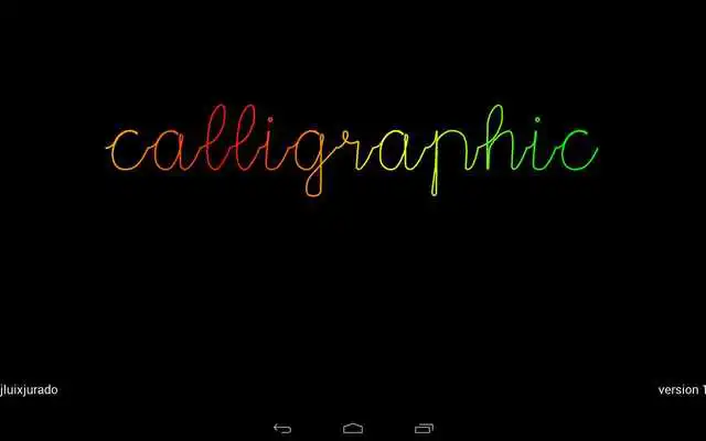 Play Calligraphic Demo