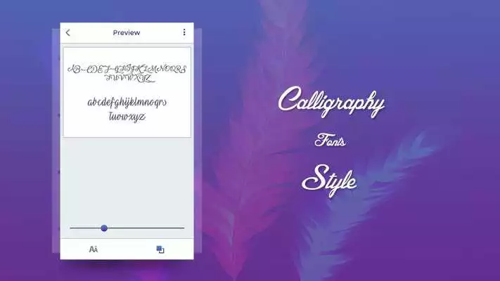 Play Calligraphy Fonts free Style