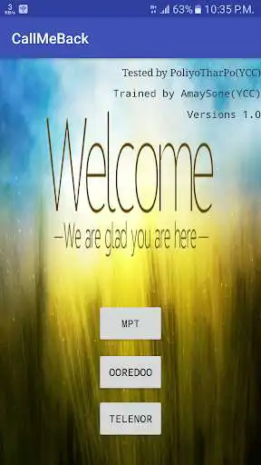 Play APK CallMeBack(Myanmar)  and enjoy CallMeBack(Myanmar) with UptoPlay com.po.androidapp