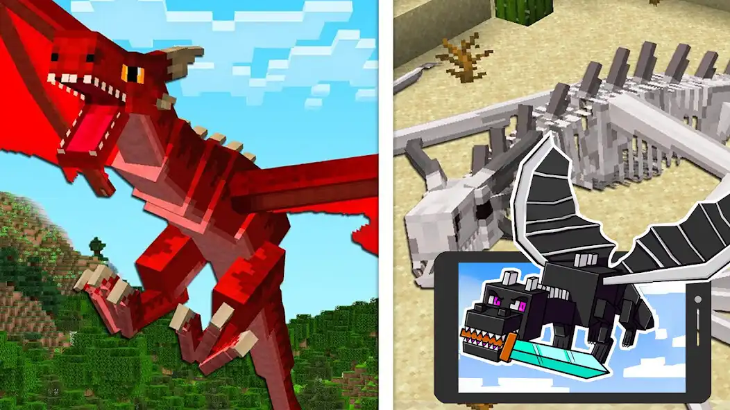 Play Call of dragons mod mcpe as an online game Call of dragons mod mcpe with UptoPlay