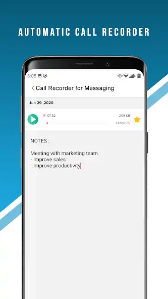 Play Call Recorder for messaging as an online game Call Recorder for messaging with UptoPlay