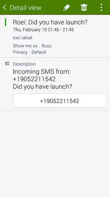 Play Calls and SMS to Calendar Free