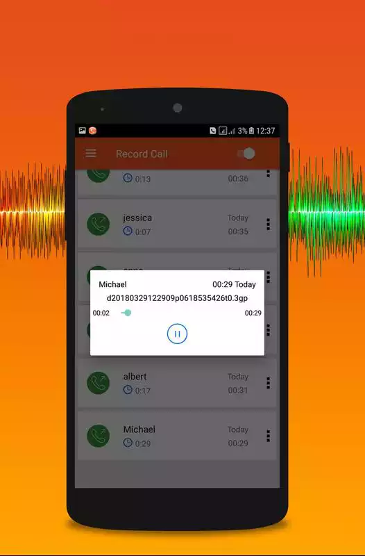 Play call saver-call downloader