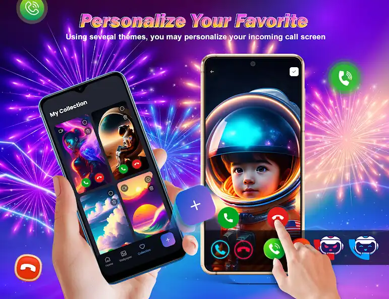 Play Call Screen, Color Phone Theme as an online game Call Screen, Color Phone Theme with UptoPlay