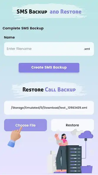 Play Call  SMS Backup Restore as an online game Call  SMS Backup Restore with UptoPlay
