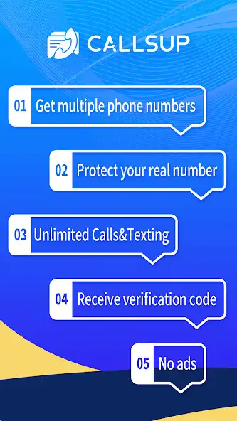 Play CallsUp - Second Phone Number - Calling + Texting  and enjoy CallsUp - Second Phone Number - Calling + Texting with UptoPlay