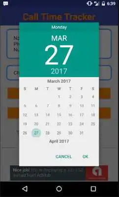 Play Call Time Duration Tracker