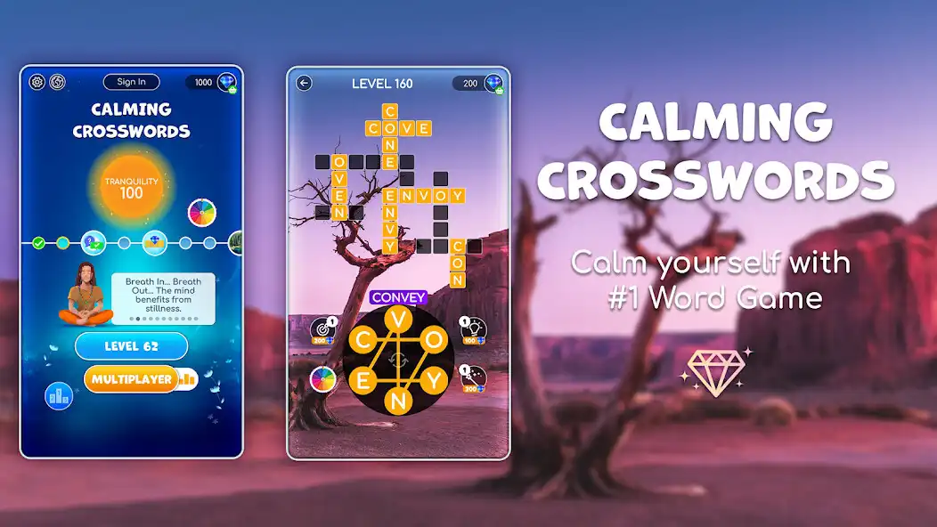 Play Calming Crosswords  and enjoy Calming Crosswords with UptoPlay