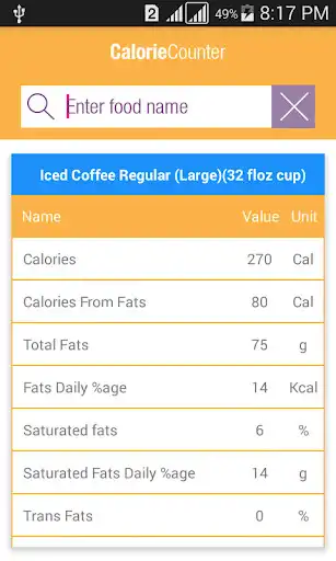 Play Calorie Counter-Food & Fitness Tracker as an online game Calorie Counter-Food & Fitness Tracker with UptoPlay