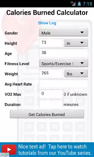 Play Calories burned calculator  and enjoy Calories burned calculator with UptoPlay
