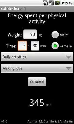 Play Calories Burned