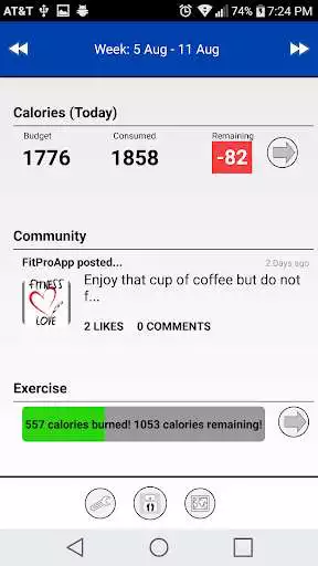Play APK Calorie Tracker Burn Fat  and enjoy Calorie Tracker Burn Fat with UptoPlay com.slt.fitpro