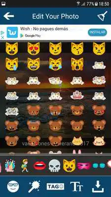 Play Camara emoji editor stickers